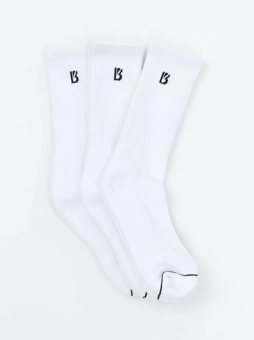 3 Pack Full Crew Socks