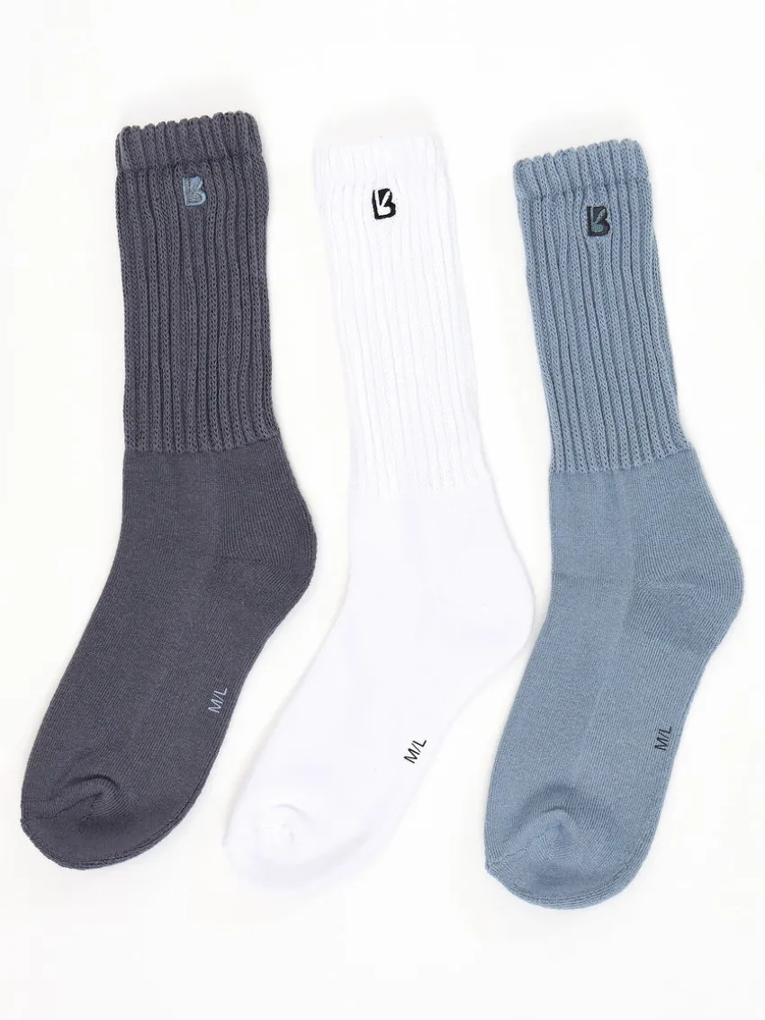 3 Pack Scrunch Socks