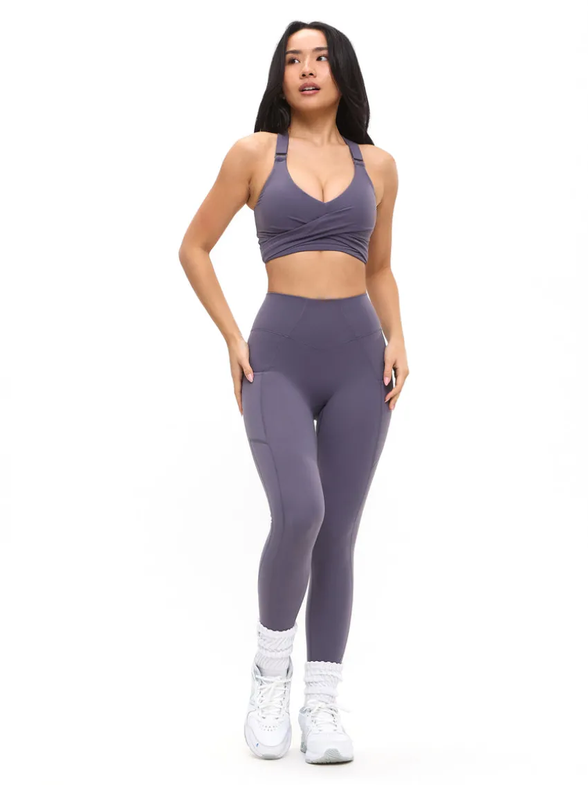 Candy Wrap Sports Bra