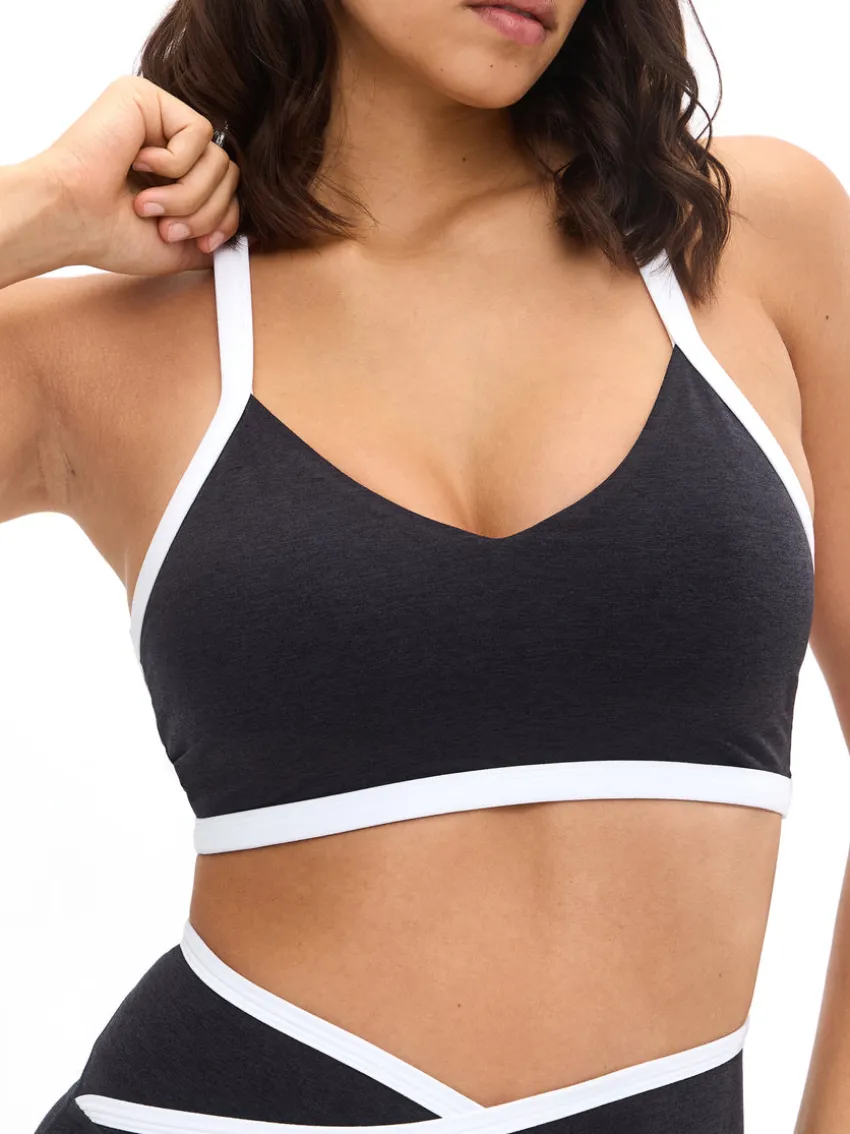 Dream Heather Contrast Sports Bra