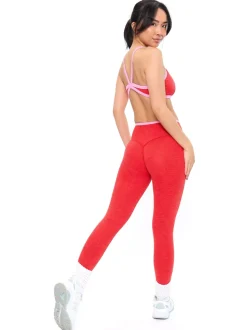 Dream Heather Contrast Sports Bra