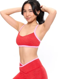 Dream Heather Contrast Sports Bra