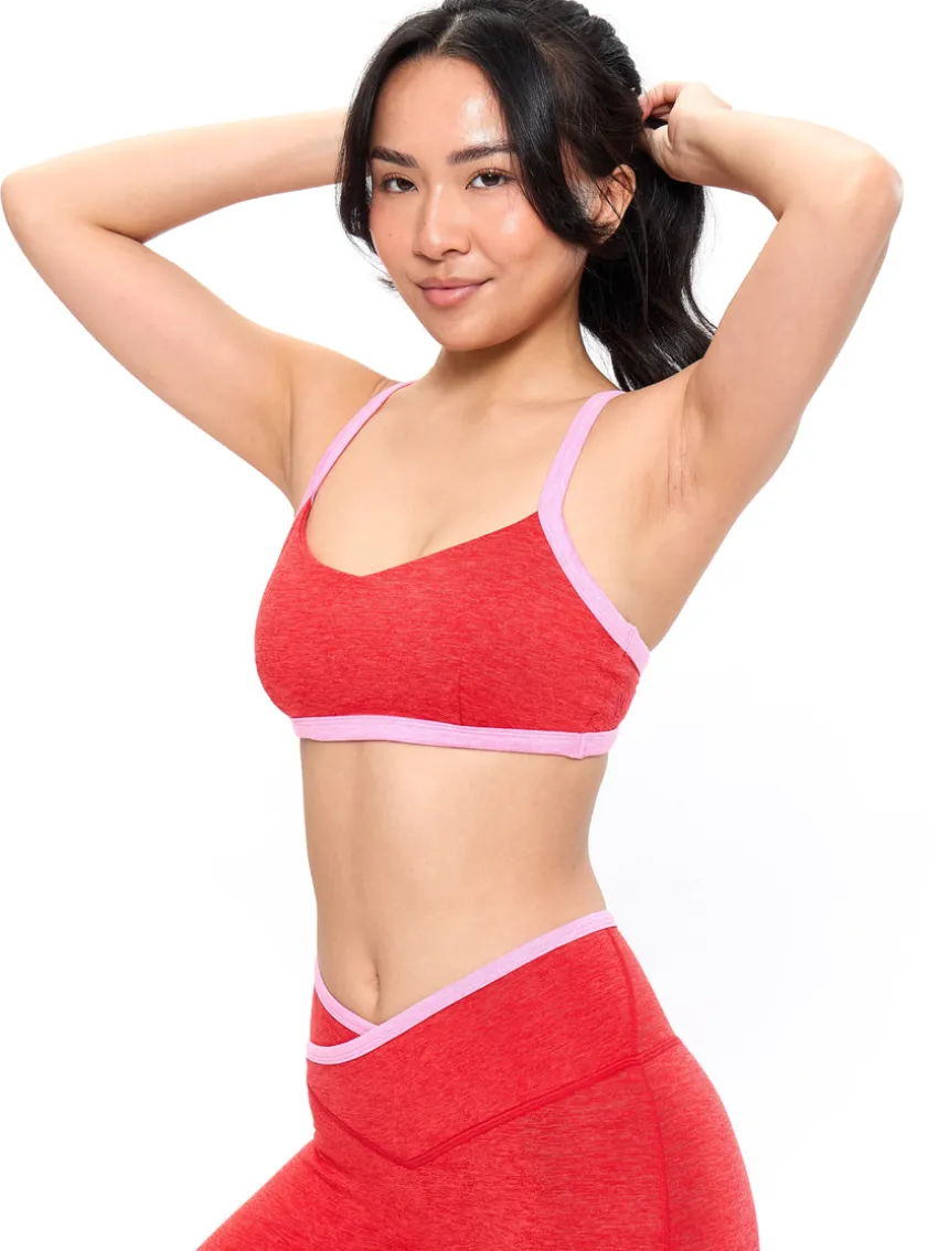 Dream Heather Contrast Sports Bra