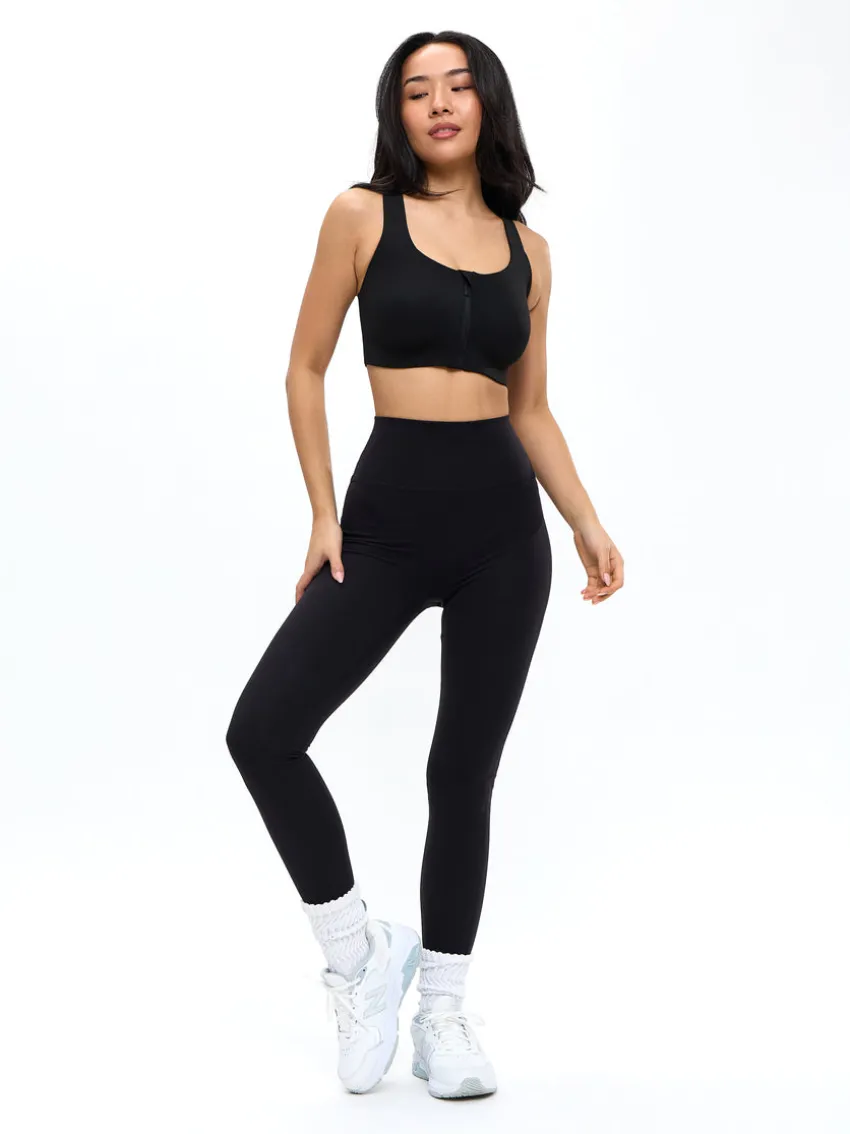 High Impact Zip Sports Bra