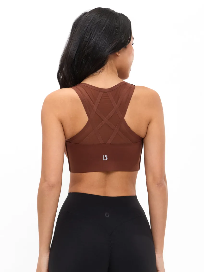 High Impact Zip Sports Bra