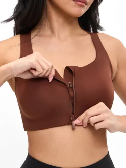 High Impact Zip Sports Bra