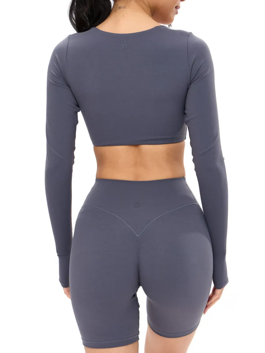 Long Sleeve Curve Crop