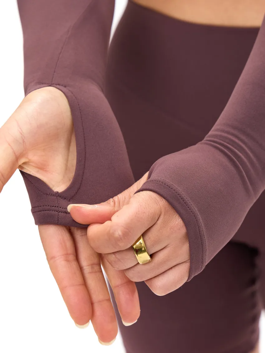 Long Sleeve Curve Crop