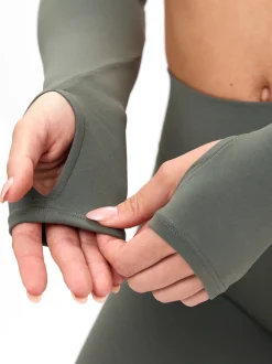 Long Sleeve Curve Crop