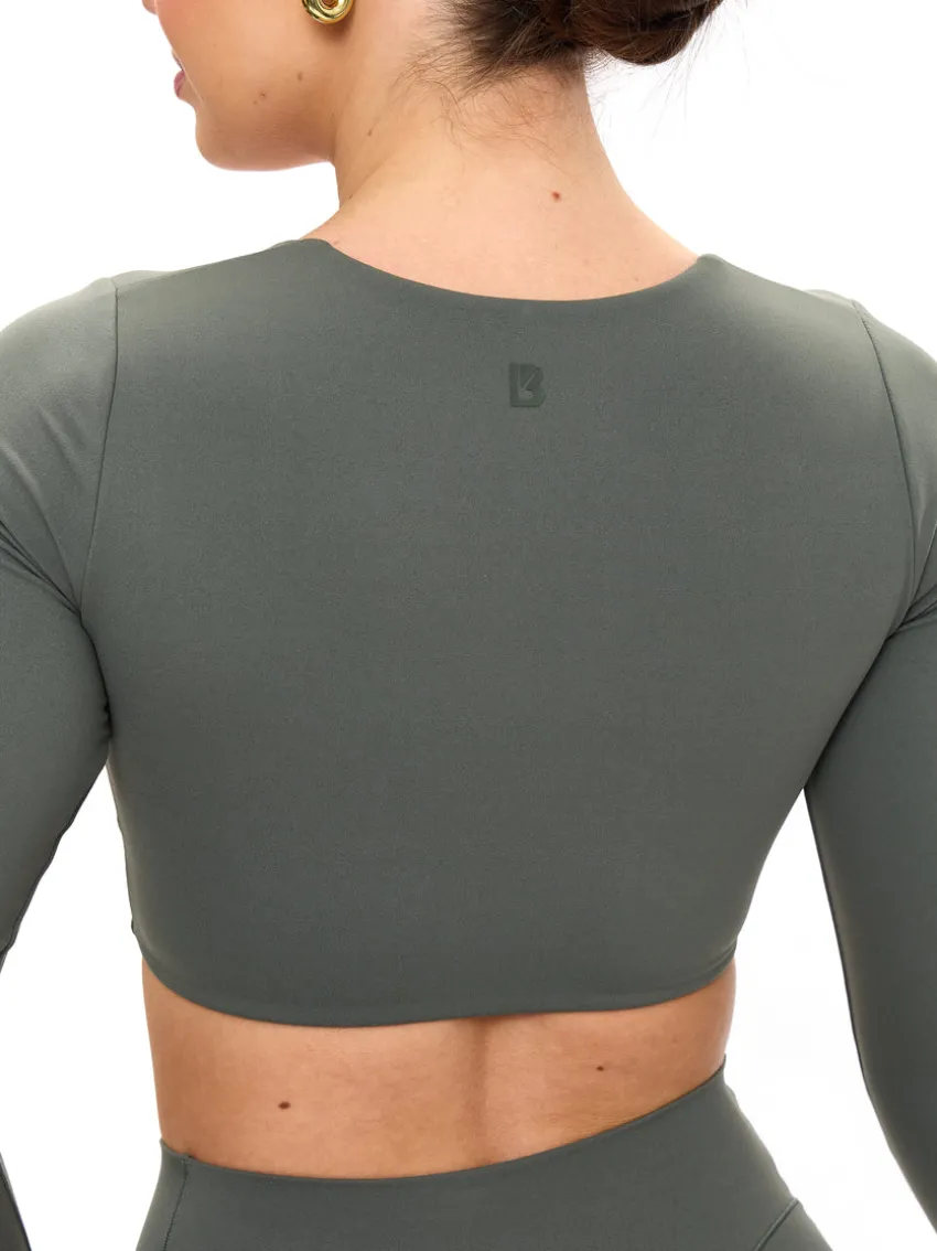 Long Sleeve Curve Crop
