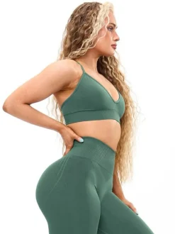 Plunge Seamless Sports Bra