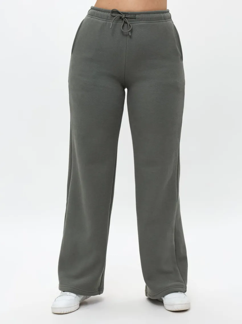Plush Fleece Straight Leg Sweat Pant