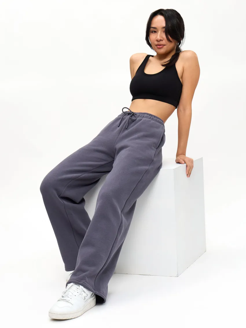 Plush Fleece Straight Leg Sweat Pant