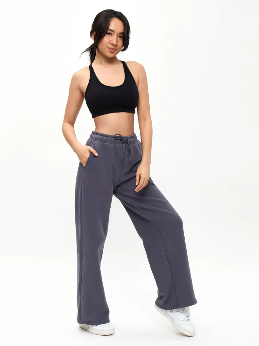 Plush Fleece Straight Leg Sweat Pant