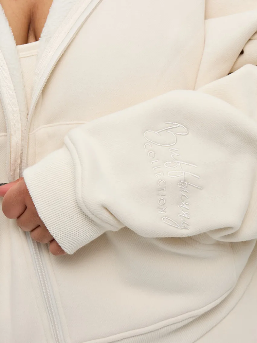 Plush Fleece Zip Hoodie