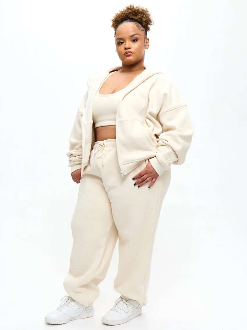 Plush Fleece Zip Hoodie