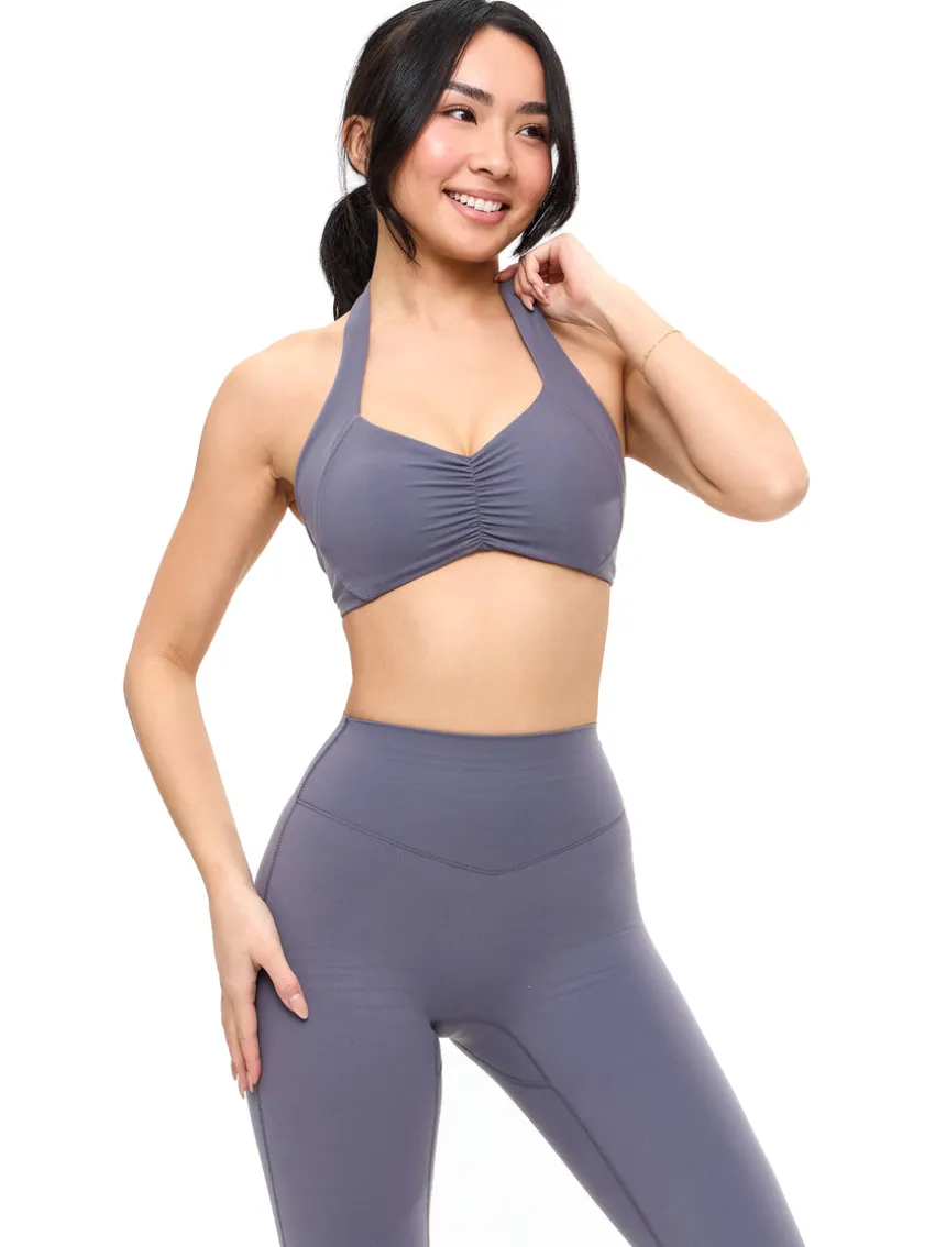 Poshknit Scrunch Halter Sports Bra