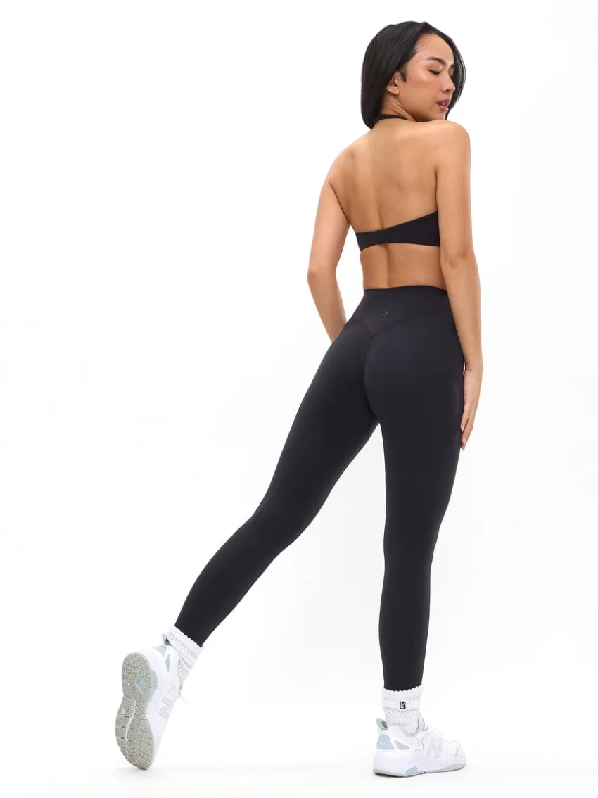 Poshknit Twist Halter Sports Bra