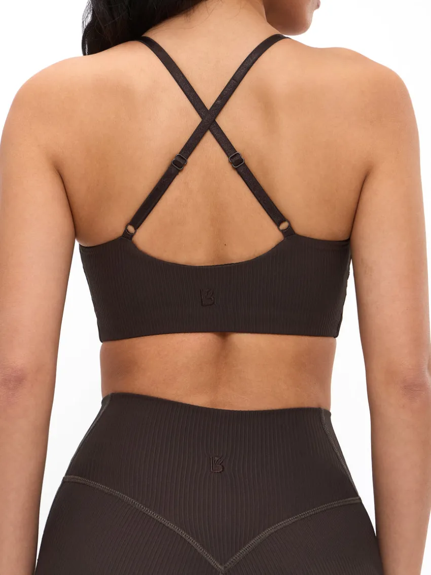 Ribbed Notch Sports Bra