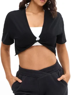 Slouchy Twist Crop