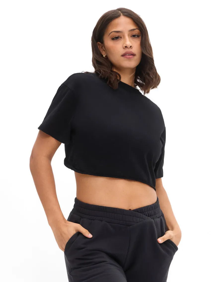 Slouchy Twist Crop