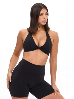 Twisted Halter Sports Bra